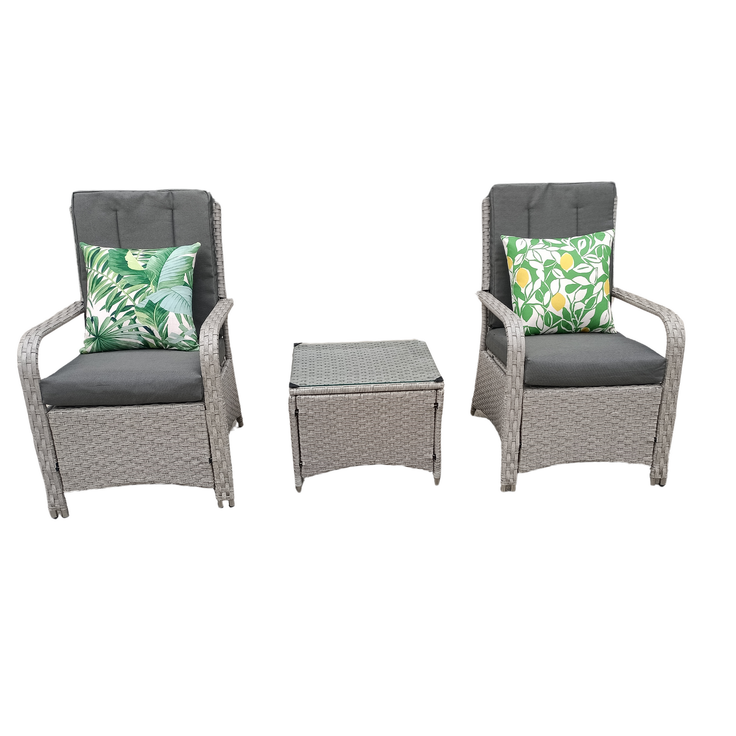 Leigh Wicker Rattan Natural Bistro Set - Madefor.Living