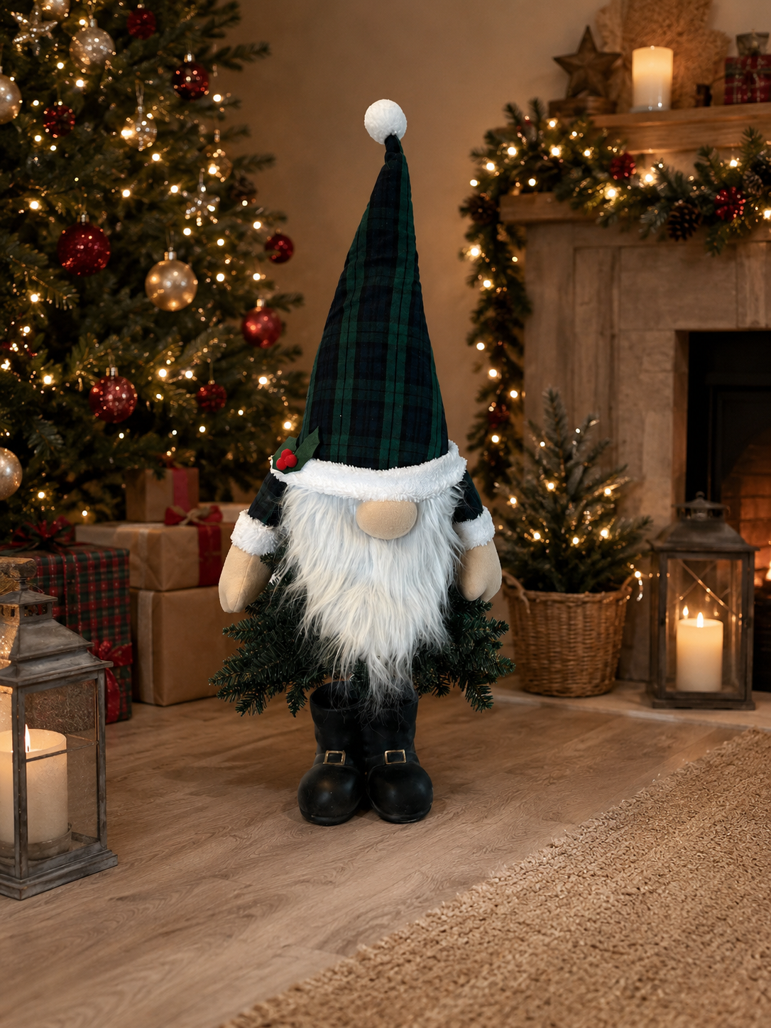 Hamish the Highland Gnome – Light-Up Tartan Gnome