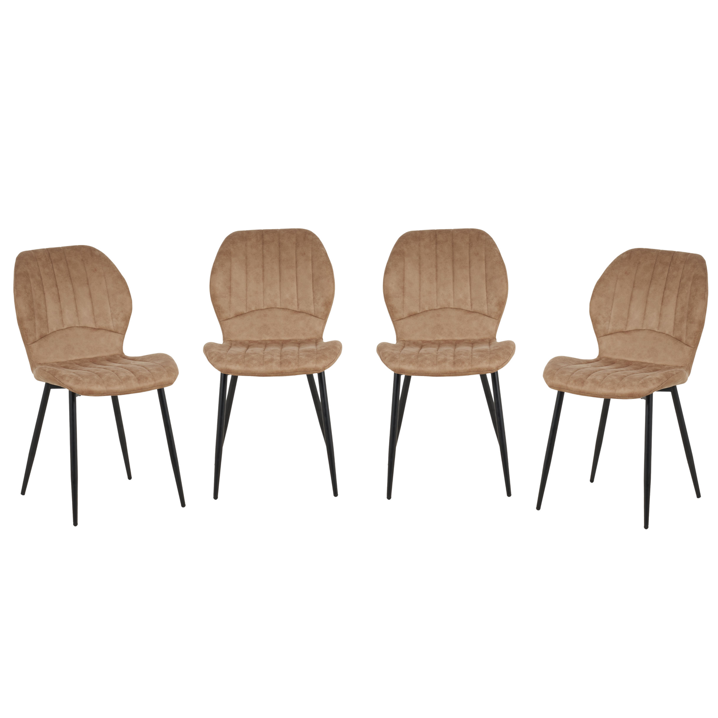 New York Dining Table with 4 Jaydn Leather Chairs