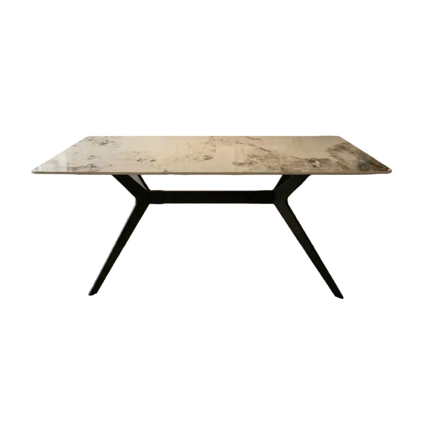 San Diego Marble Top Dining Table with Charlotte Velvet Chairs - Madefor.Living