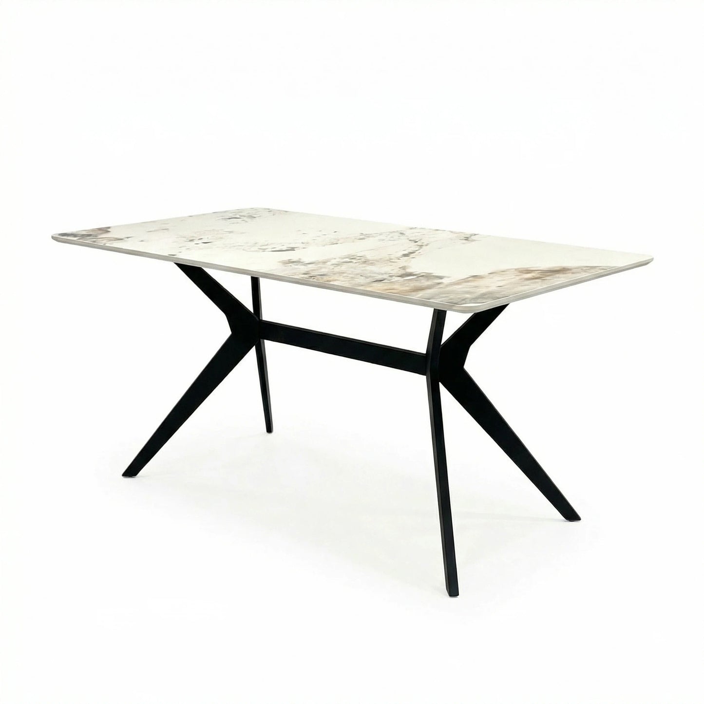 San Diego Marble Top Dining Table with Charlotte Velvet Chairs - Madefor.Living