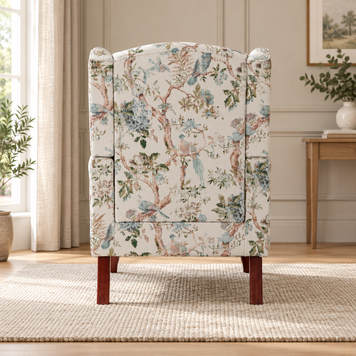 Aviary Bird Wingback Chair