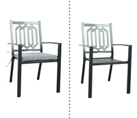 Thumbnail for Chorley 4 Seat Dining Set with Grey cushions