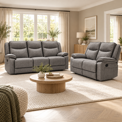 The Tia-Rose Grey Manual Recliner Collection