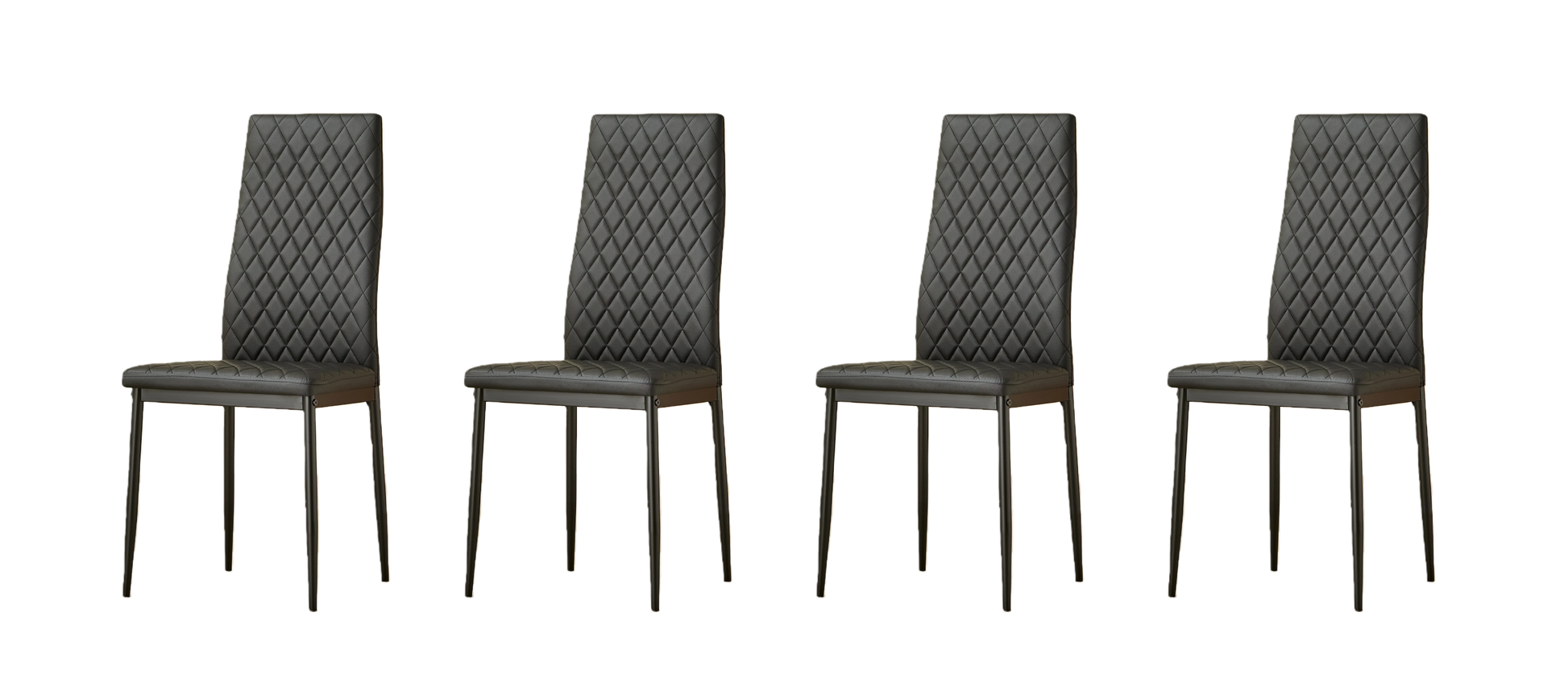 San Diego Marble Top Dining Table with Emily Leather Chairs - Madefor.Living