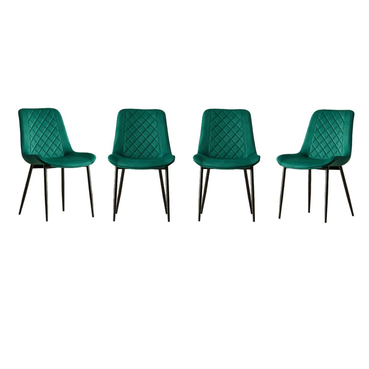 San Diego Marble Top Dining Table with Amelia Velvet Chairs - Madefor.Living