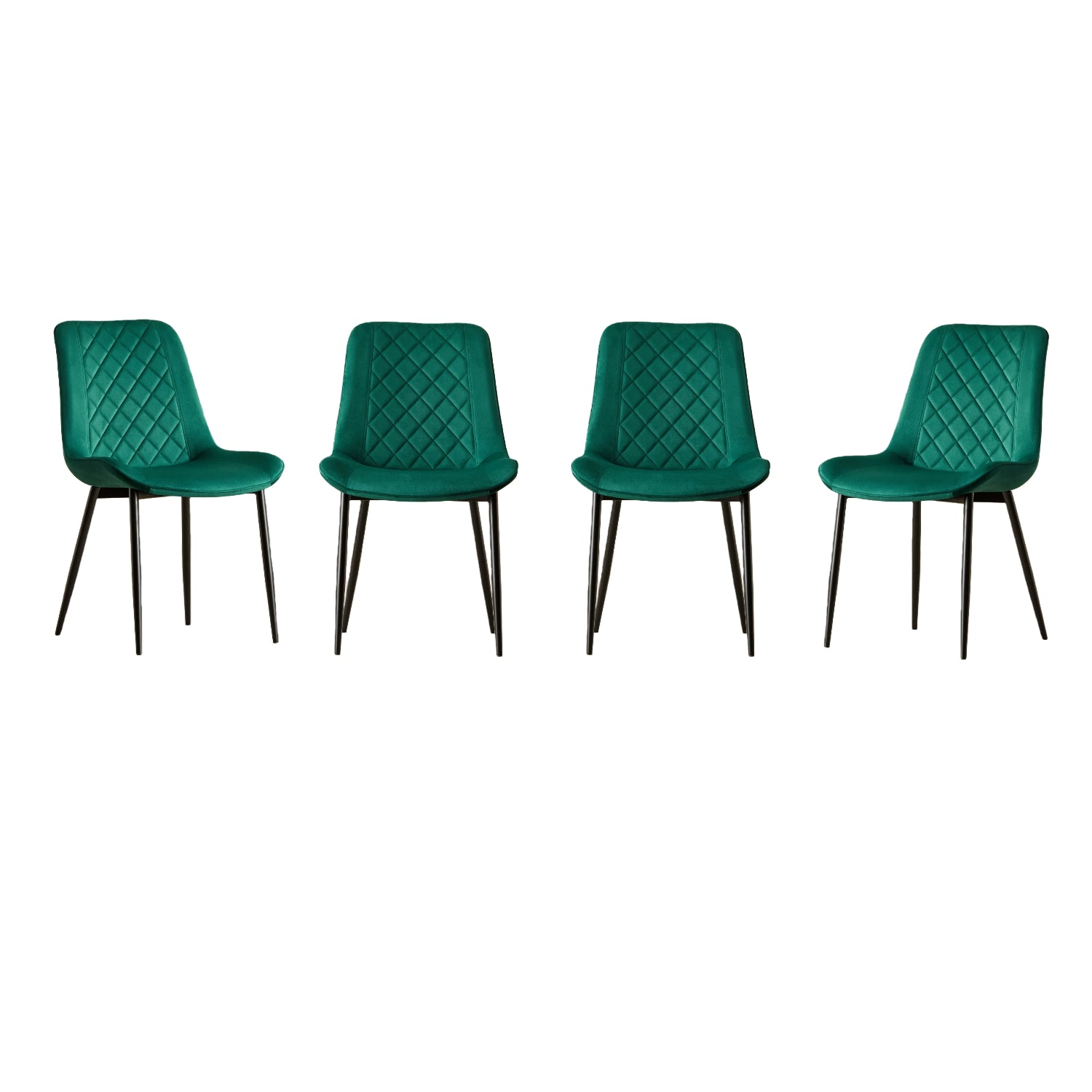 San Diego Marble Top Dining Table with Amelia Velvet Chairs - Madefor.Living