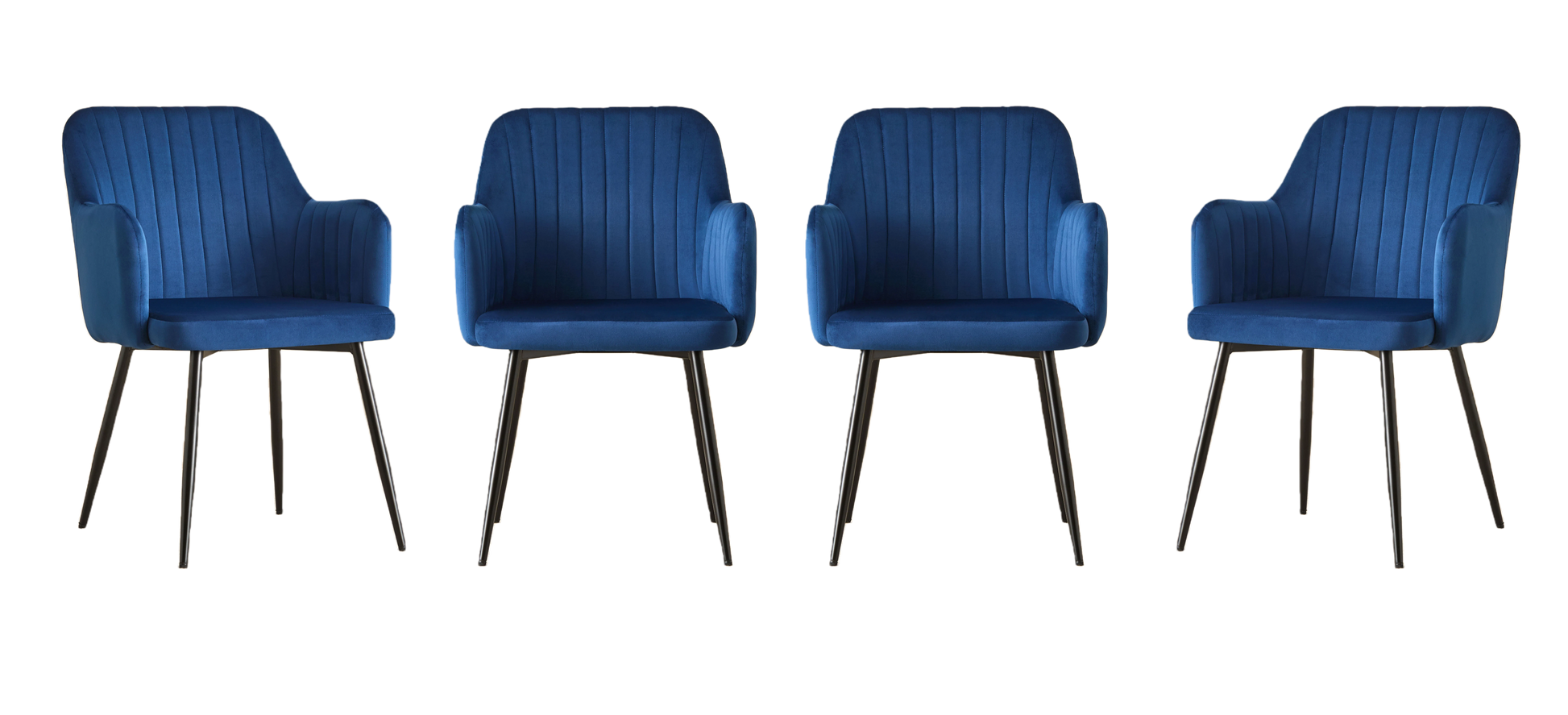 San Diego Marble Top Dining Table with Charlotte Velvet Chairs - Madefor.Living