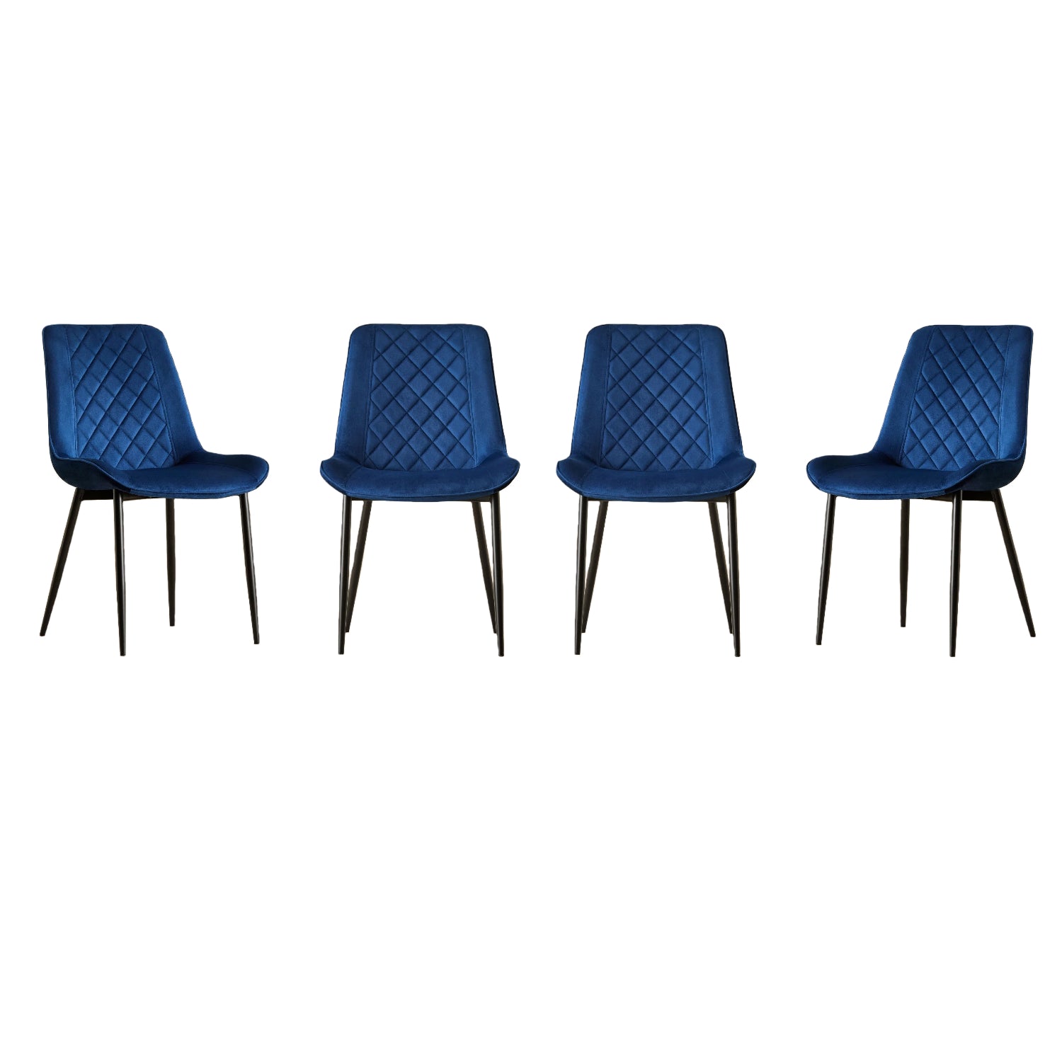 San Diego Marble Top Dining Table with Amelia Velvet Chairs - Madefor.Living