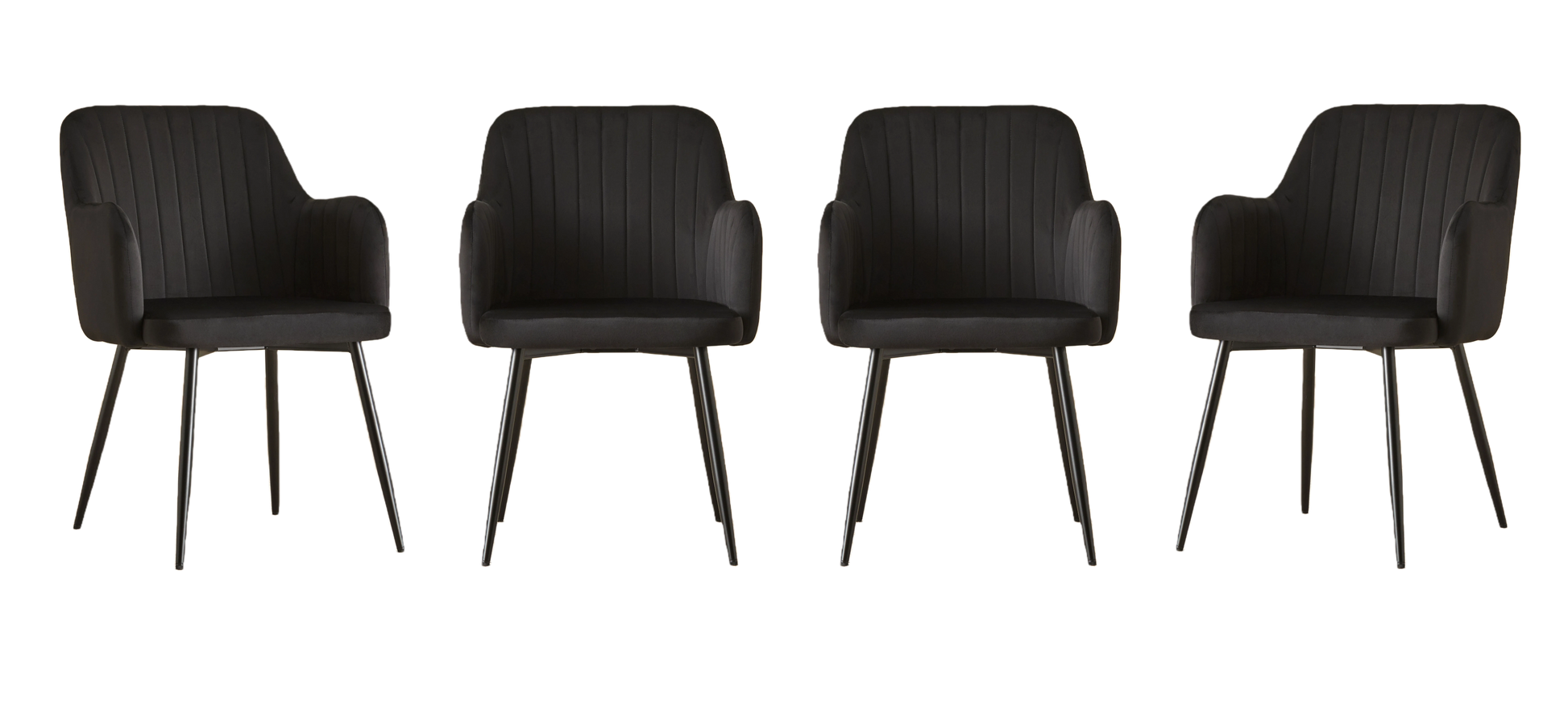 San Diego Marble Top Dining Table with Charlotte Velvet Chairs - Madefor.Living