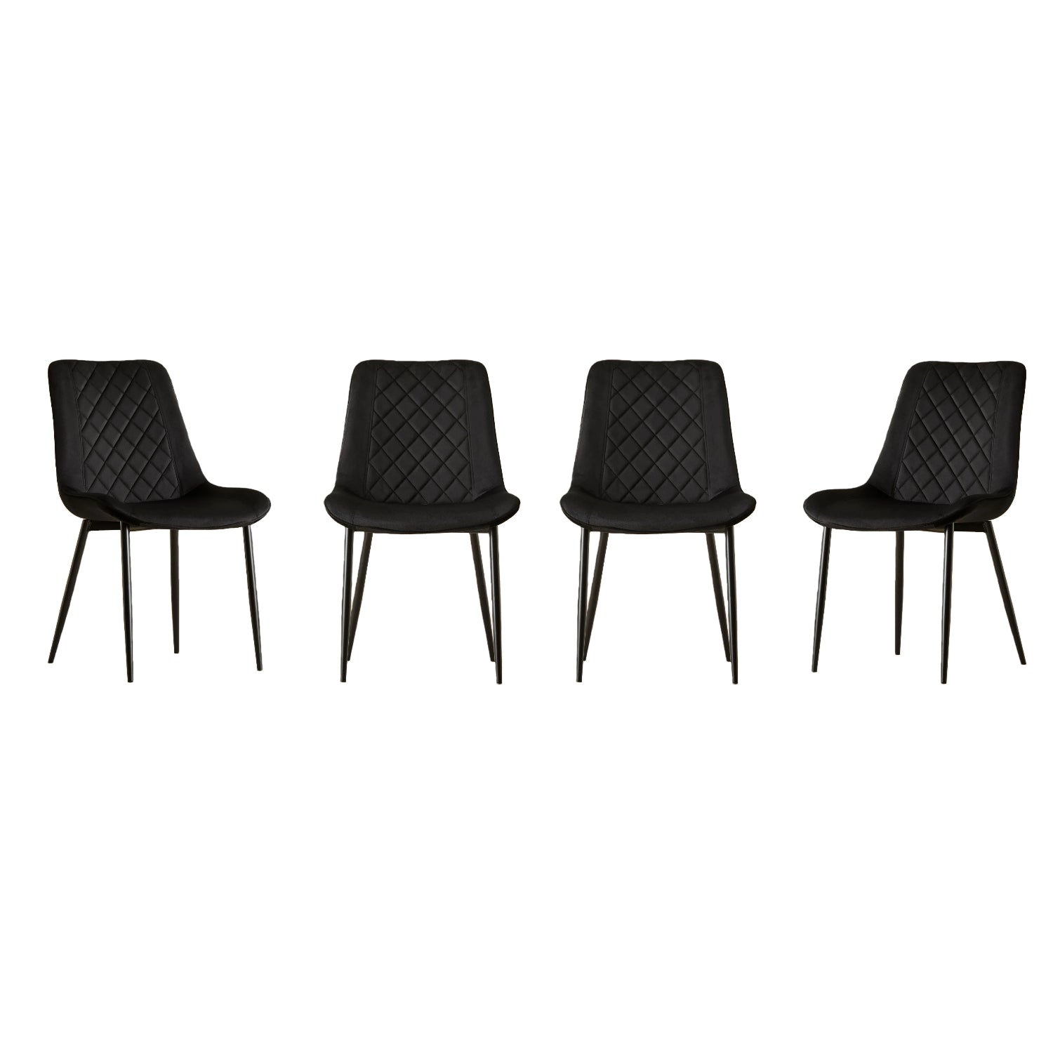 San Diego Marble Top Dining Table with Amelia Velvet Chairs - Madefor.Living