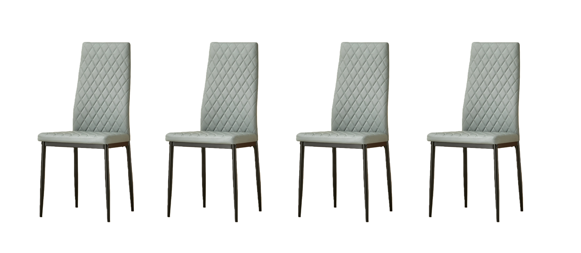 San Diego Marble Top Dining Table with Emily Leather Chairs - Madefor.Living