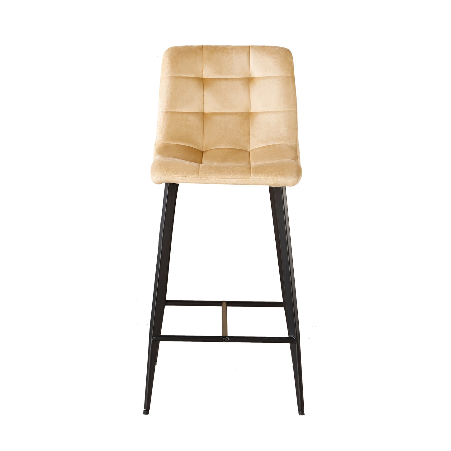 Erica Plush Velvet Comfort Bar Stools - Set of 4