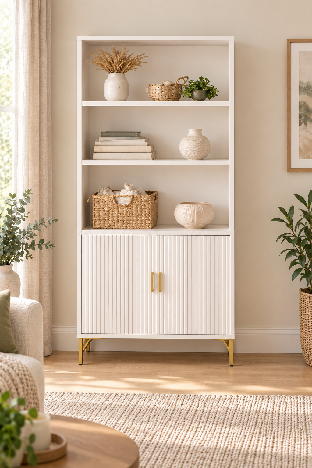 The Maddison Display Bookcase and Cabinet