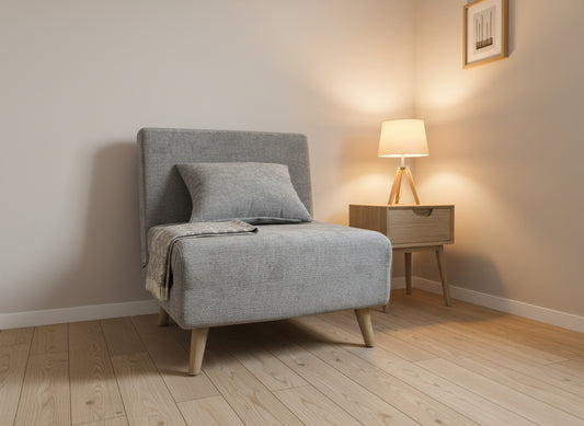 Joel Uno Single Chair Sofa Bed - Grey