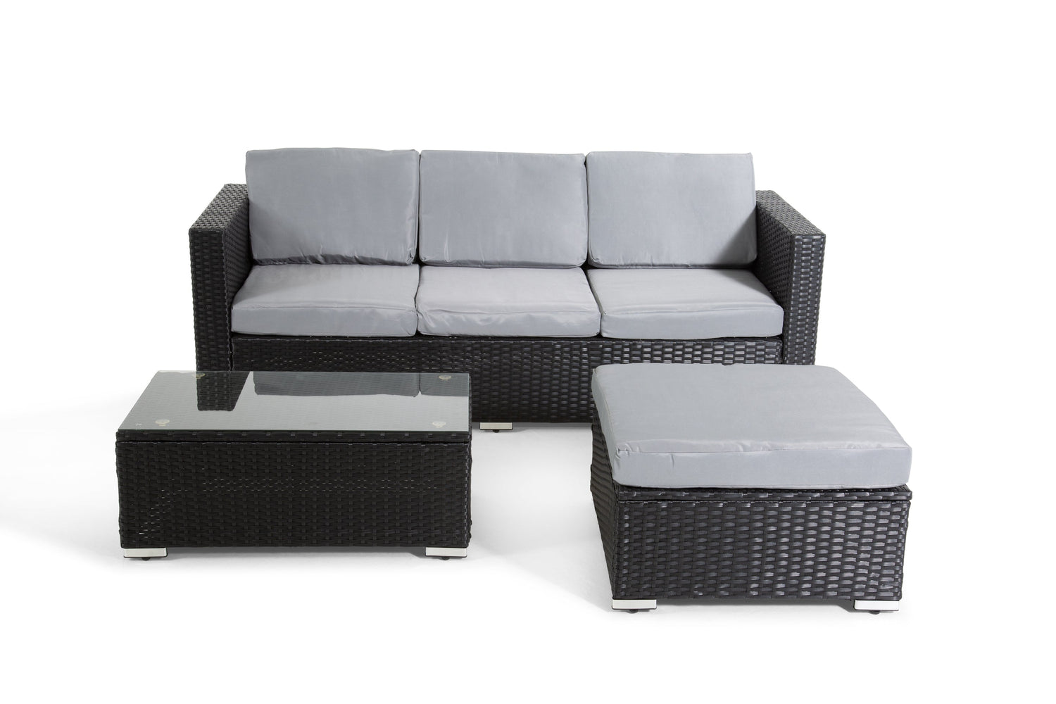 The Dunham 4 Seat Corner Rattan Set - Madefor.Living