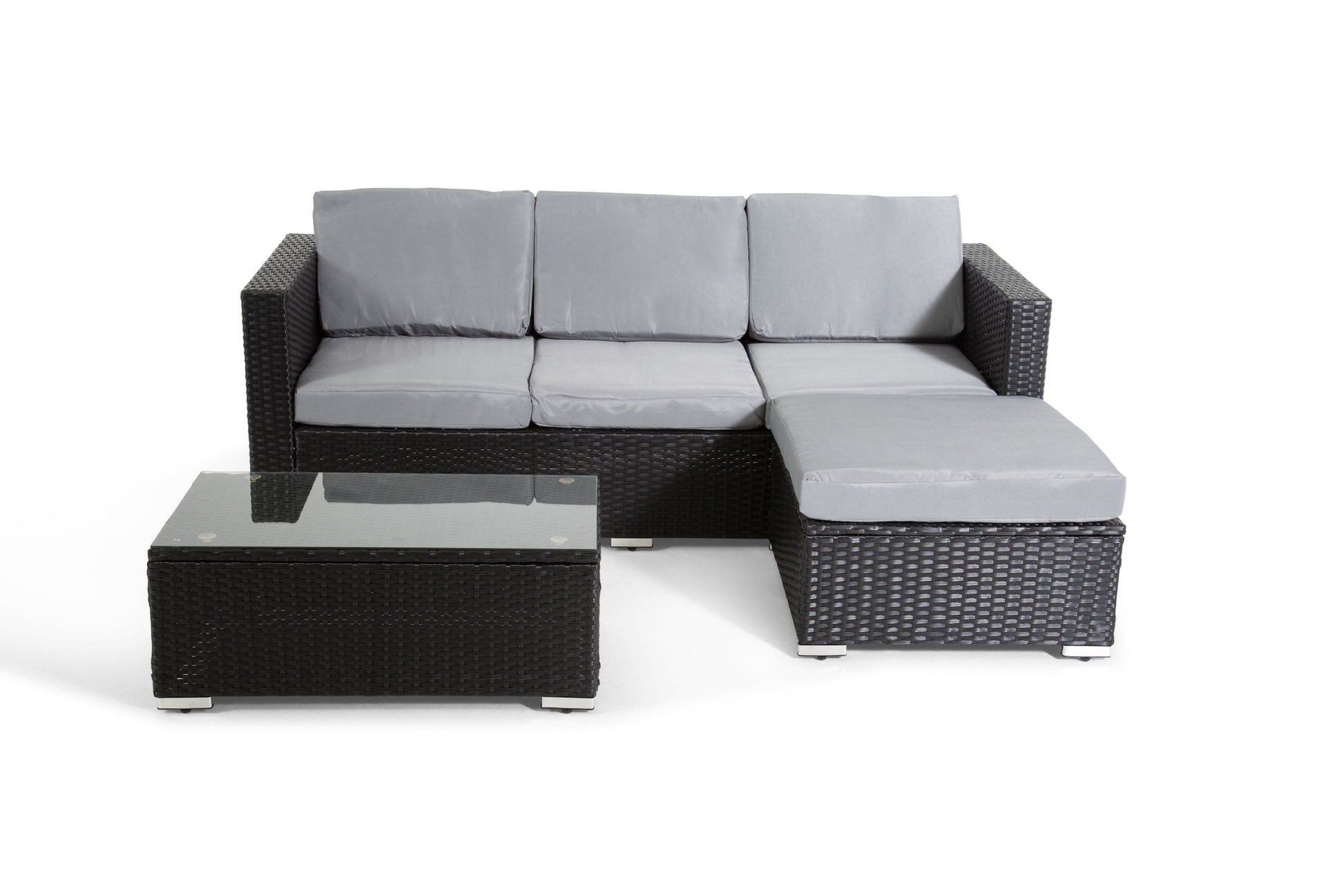 The Dunham 4 Seat Corner Rattan Set - Madefor.Living