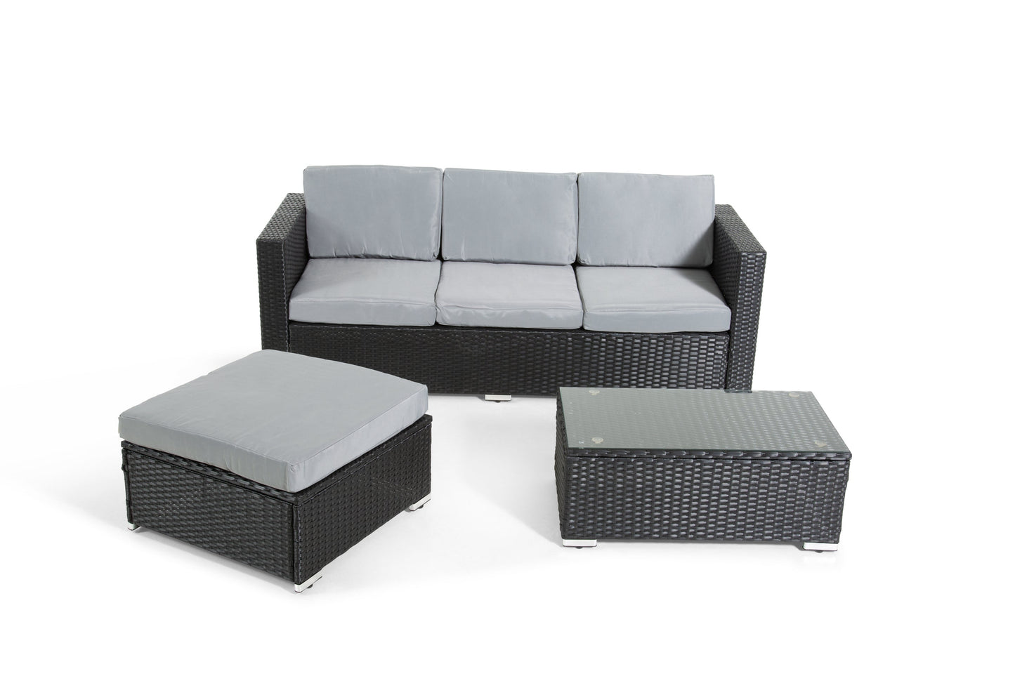 The Dunham 4 Seat Corner Rattan Set - Madefor.Living