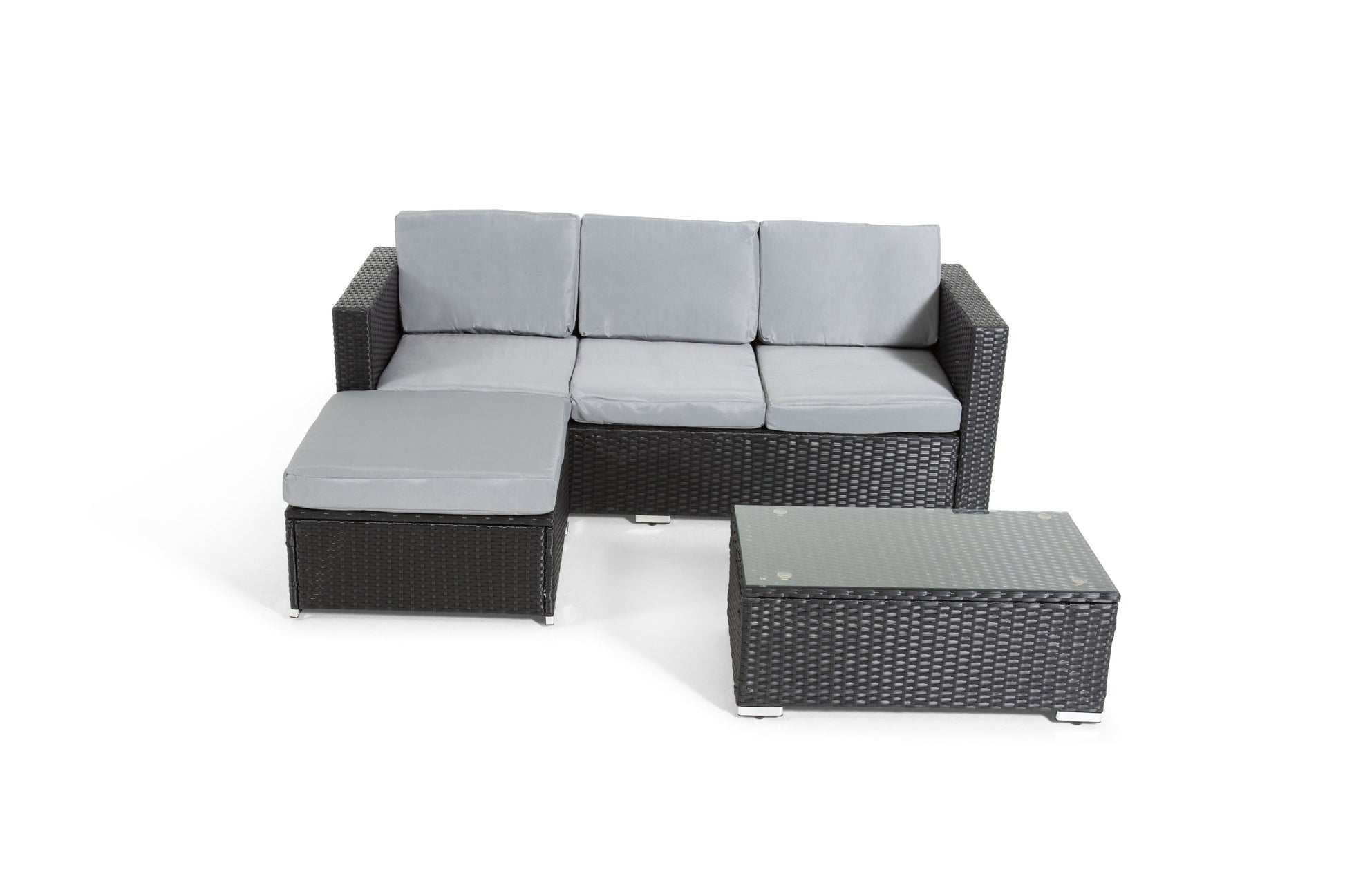 The Dunham 4 Seat Corner Rattan Set - Madefor.Living