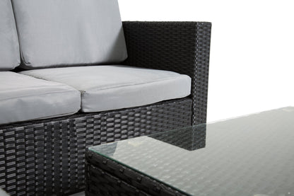The Dunham 4 Seat Corner Rattan Set - Madefor.Living