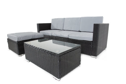 The Dunham 4 Seat Corner Rattan Set - Madefor.Living
