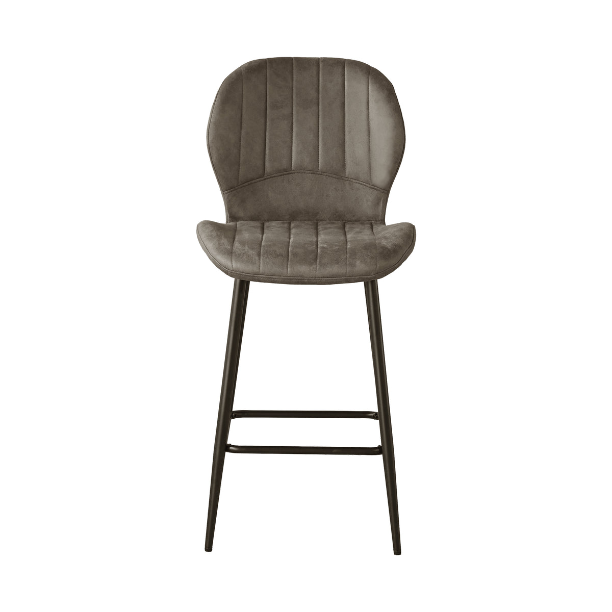 Jaydn Distressed Leather Comfort Bar Stools