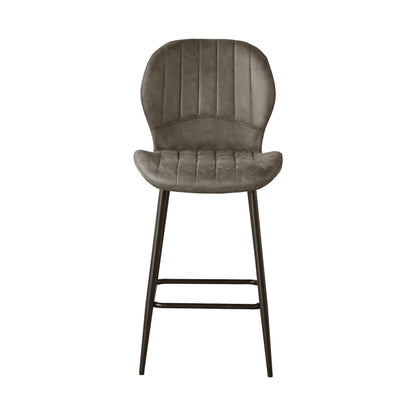 Jaydn Distressed Leather Comfort Bar Stools