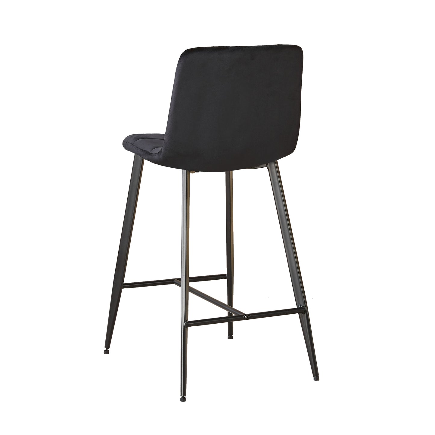 Erica Plush Velvet Comfort Bar Stools - Set of 4