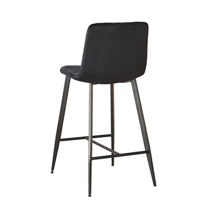 Erica Plush Velvet Comfort Bar Stools - Set of 4