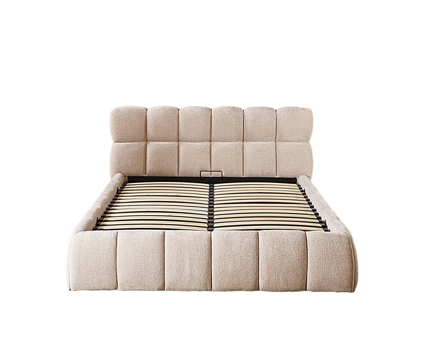 The Maya Upholstered Soft Plush Ottoman Bed Frame