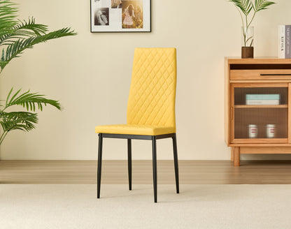 Colorado Dining Table with 4 Emily Leather Chairs