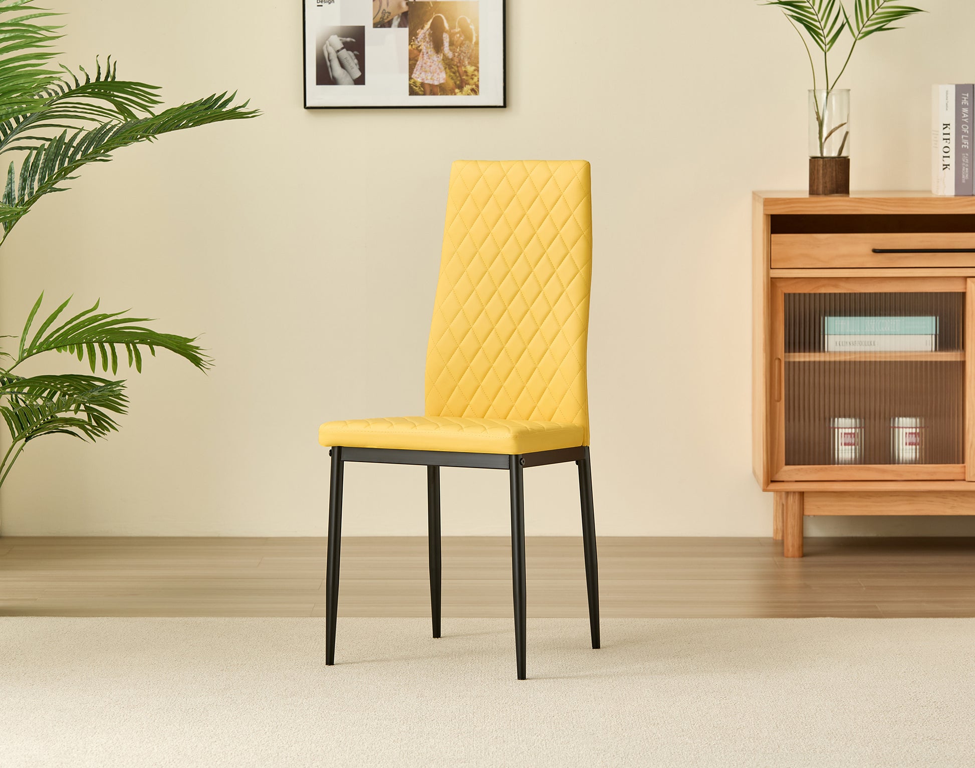 Emily Leather Comfort Dining Chairs - Set of 4 - Madefor.Living