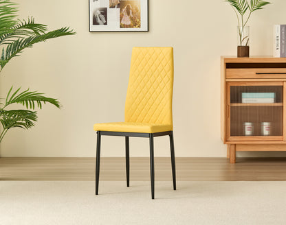 Emily Leather Comfort Dining Chairs - Set of 4 - Madefor.Living