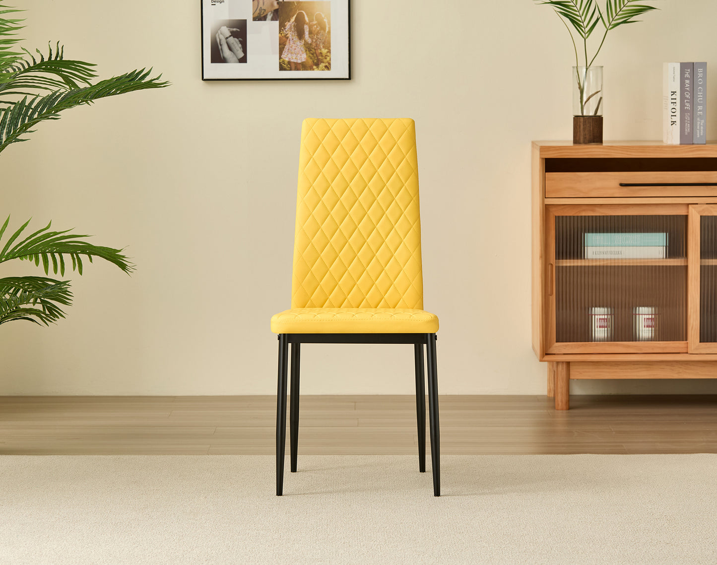 Emily Leather Comfort Dining Chairs - Set of 4 - Madefor.Living