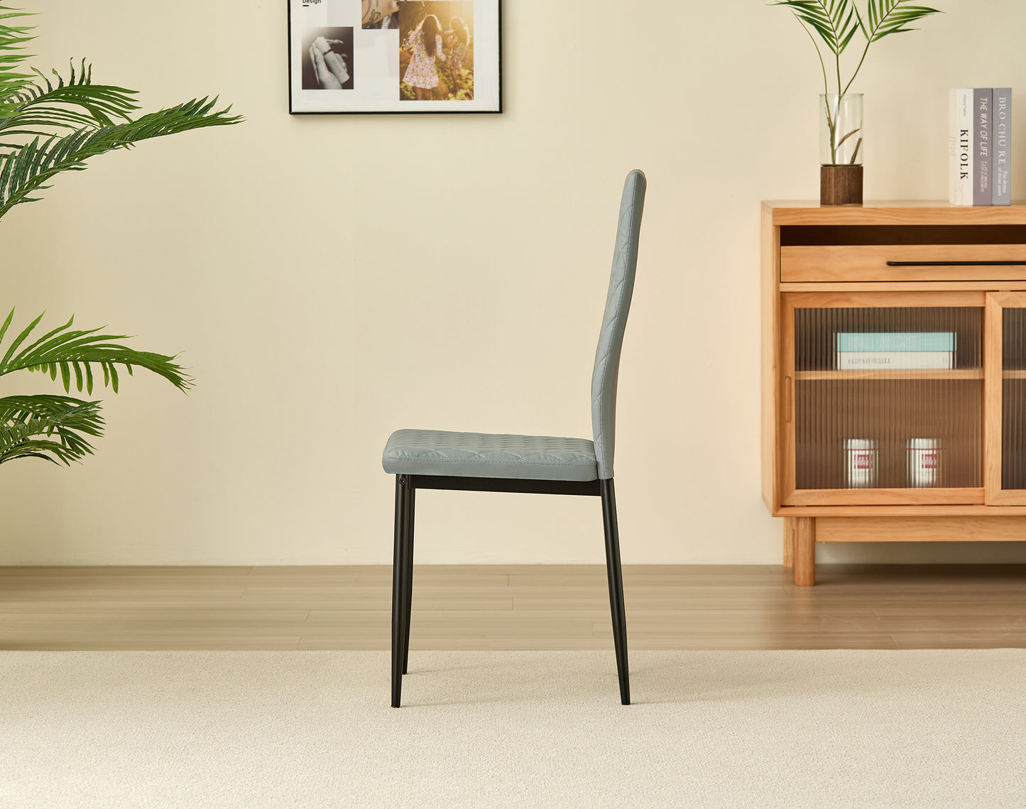 Emily Leather Comfort Dining Chairs - Set of 4 - Madefor.Living