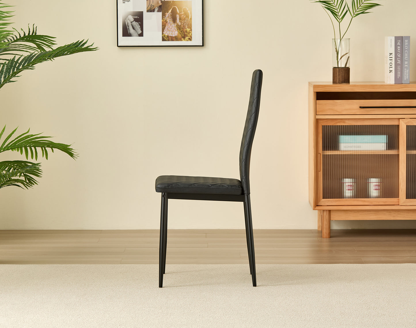 Emily Leather Comfort Dining Chairs - Set of 4 - Madefor.Living