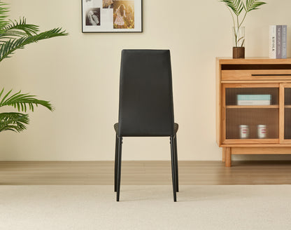 Emily Leather Comfort Dining Chairs - Set of 4 - Madefor.Living