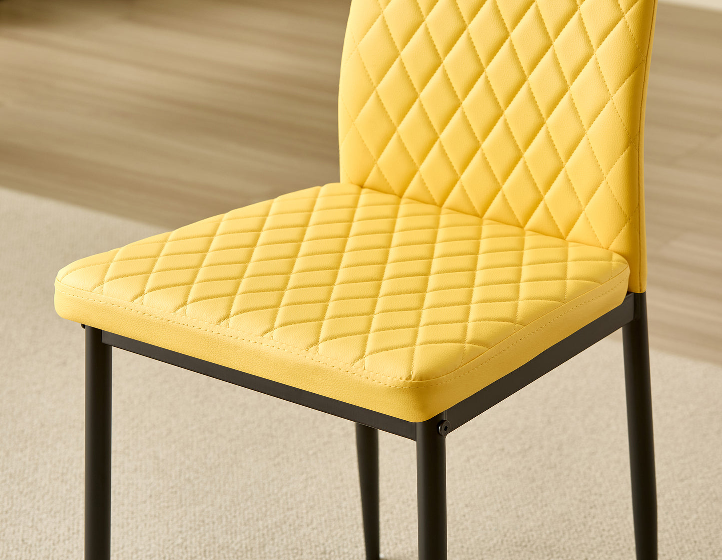 Emily Leather Comfort Dining Chairs - Set of 4 - Madefor.Living