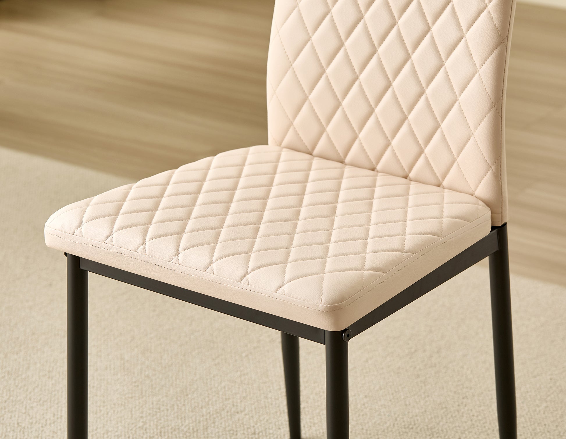 Emily Leather Comfort Dining Chairs - Set of 4 - Madefor.Living