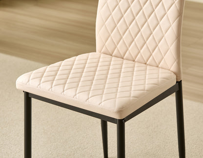 Emily Leather Comfort Dining Chairs - Set of 4 - Madefor.Living