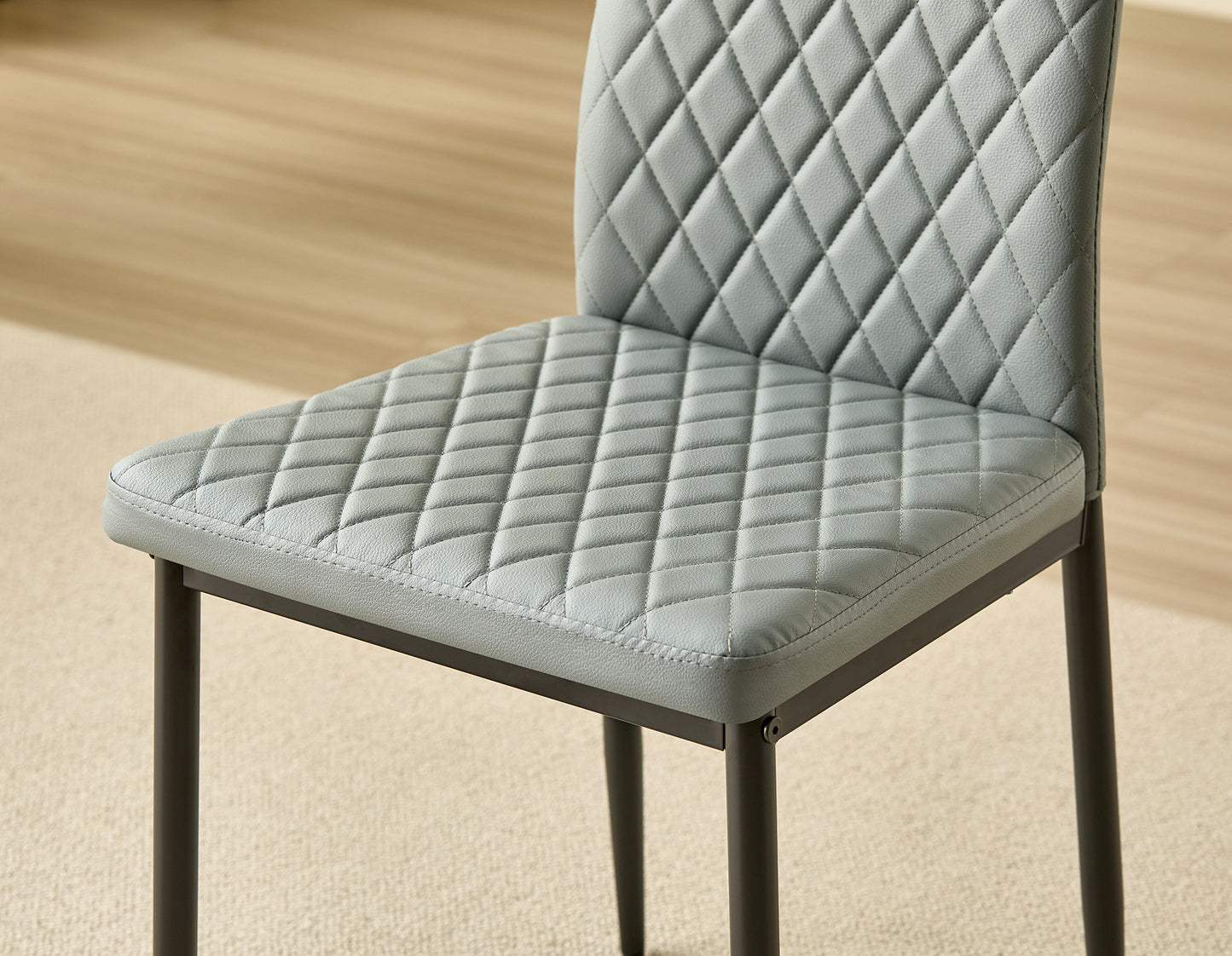 Emily Leather Comfort Dining Chairs - Set of 4 - Madefor.Living