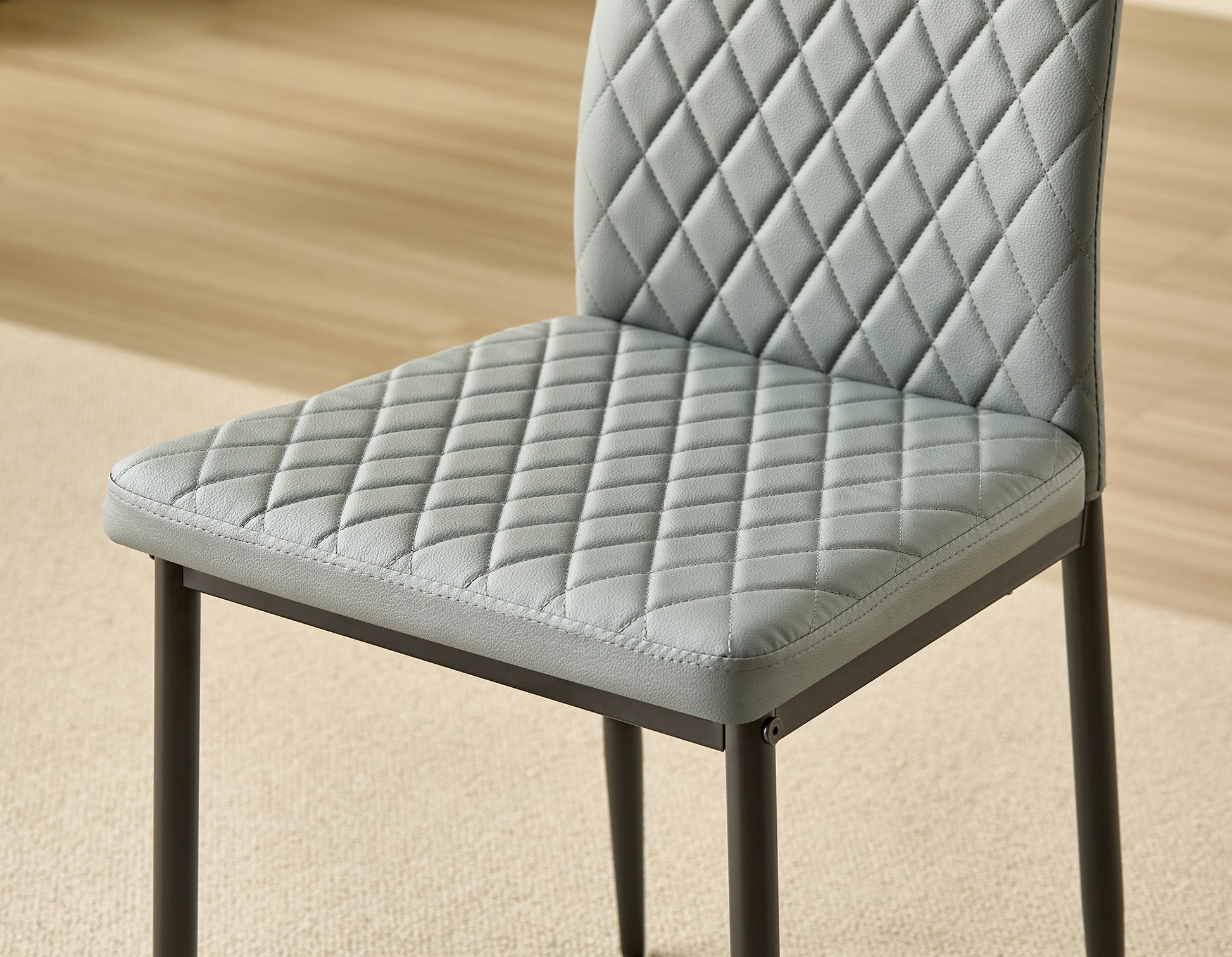 Emily Leather Comfort Dining Chairs - Set of 4 - Madefor.Living