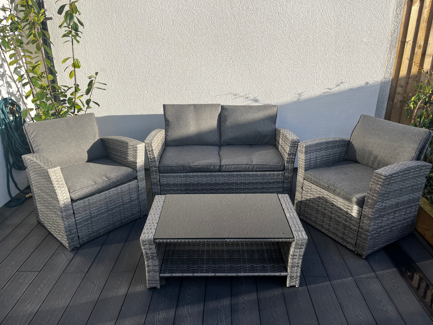 The Wilmslow 4 Seat Rattan Sofa Lounge Set