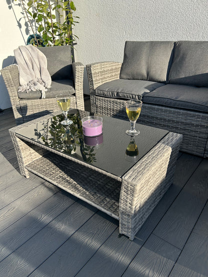 The Wilmslow 4 Seat Rattan Sofa Lounge Set