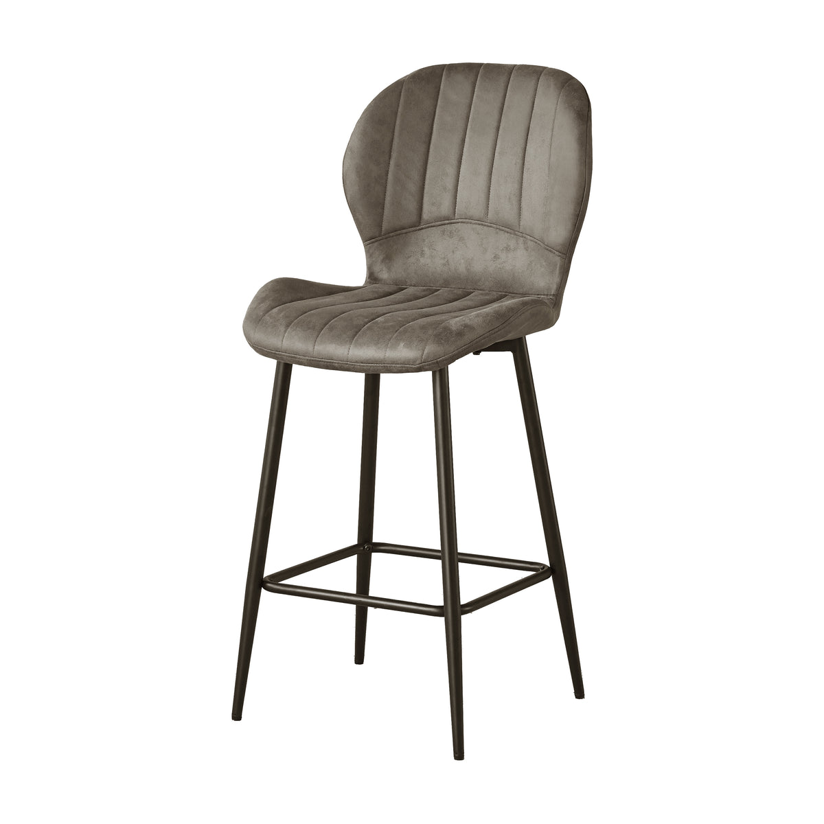 Jaydn Distressed Leather Comfort Bar Stools