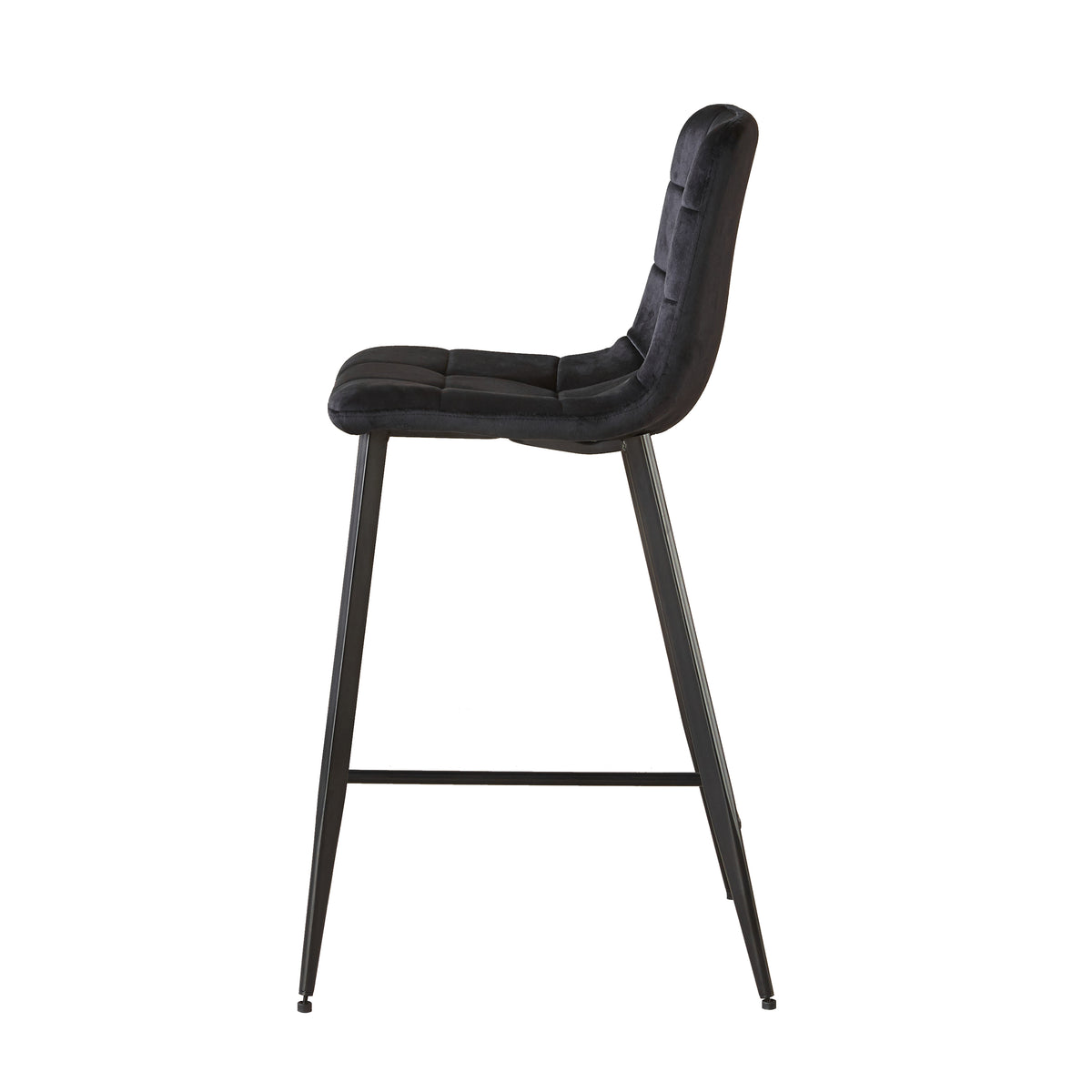 Erica Plush Velvet Comfort Bar Stools - Set of 4