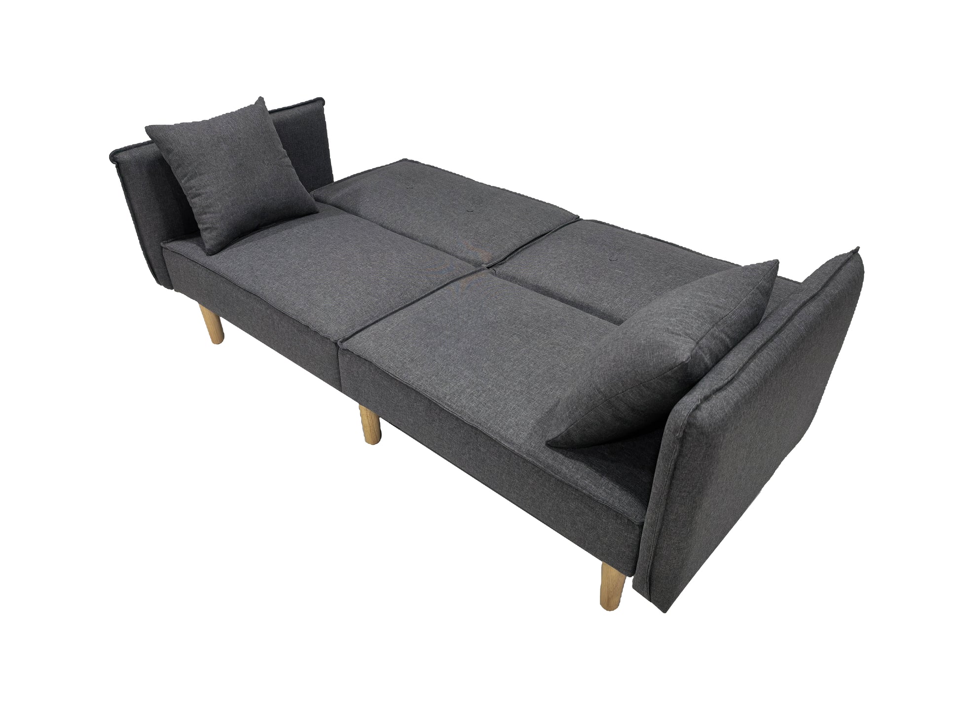 Finnley Two Seat Sofa Bed - Grey - Madefor.Living