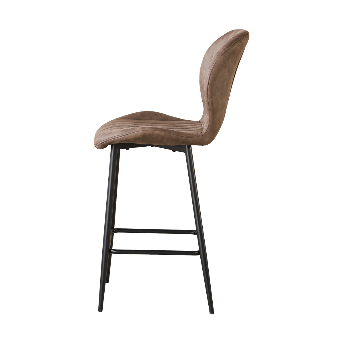 Jaydn Distressed Leather Comfort Bar Stools
