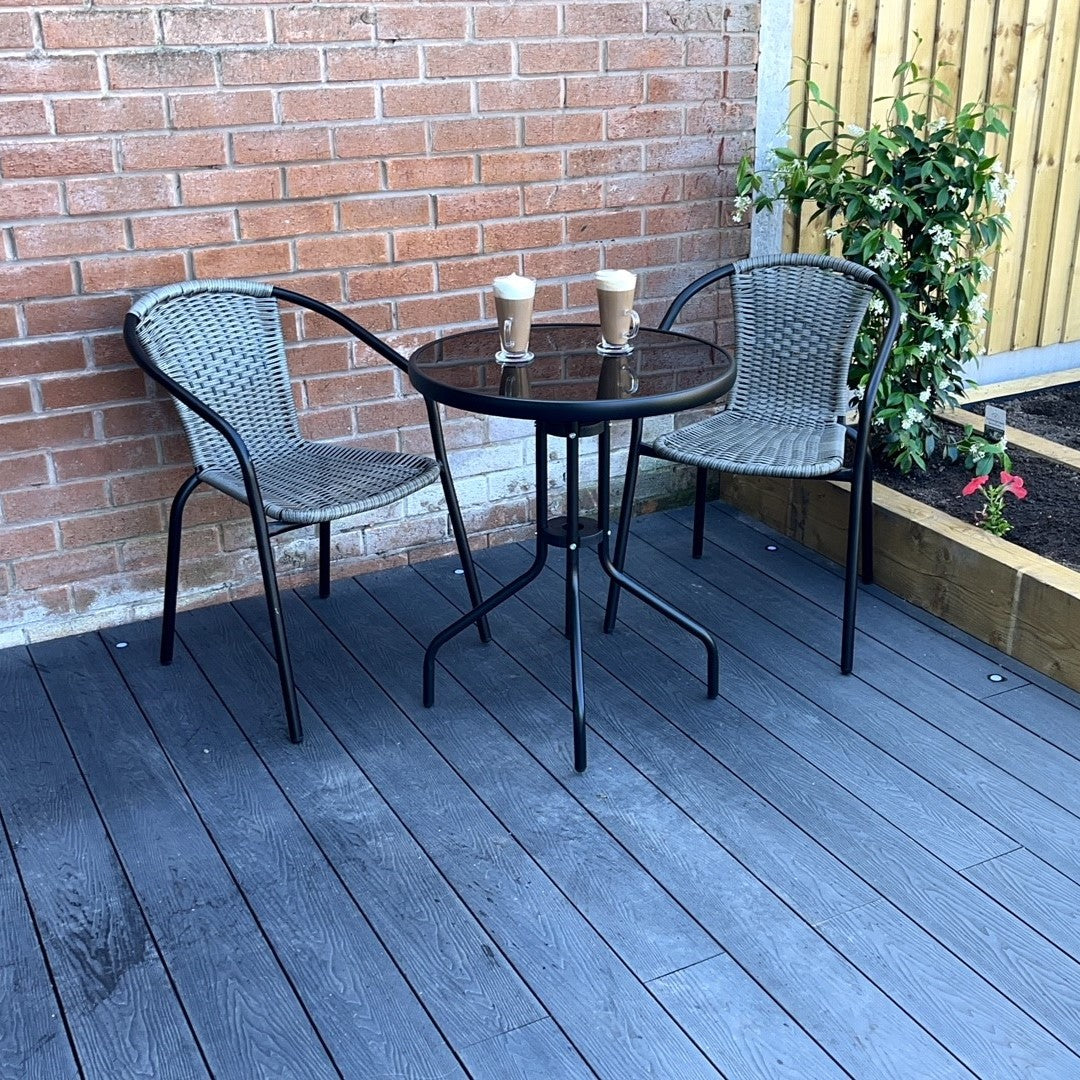 The Bolero 2 Seat Modern Rattan Bistro Set - 2 Colours - Madefor.Living