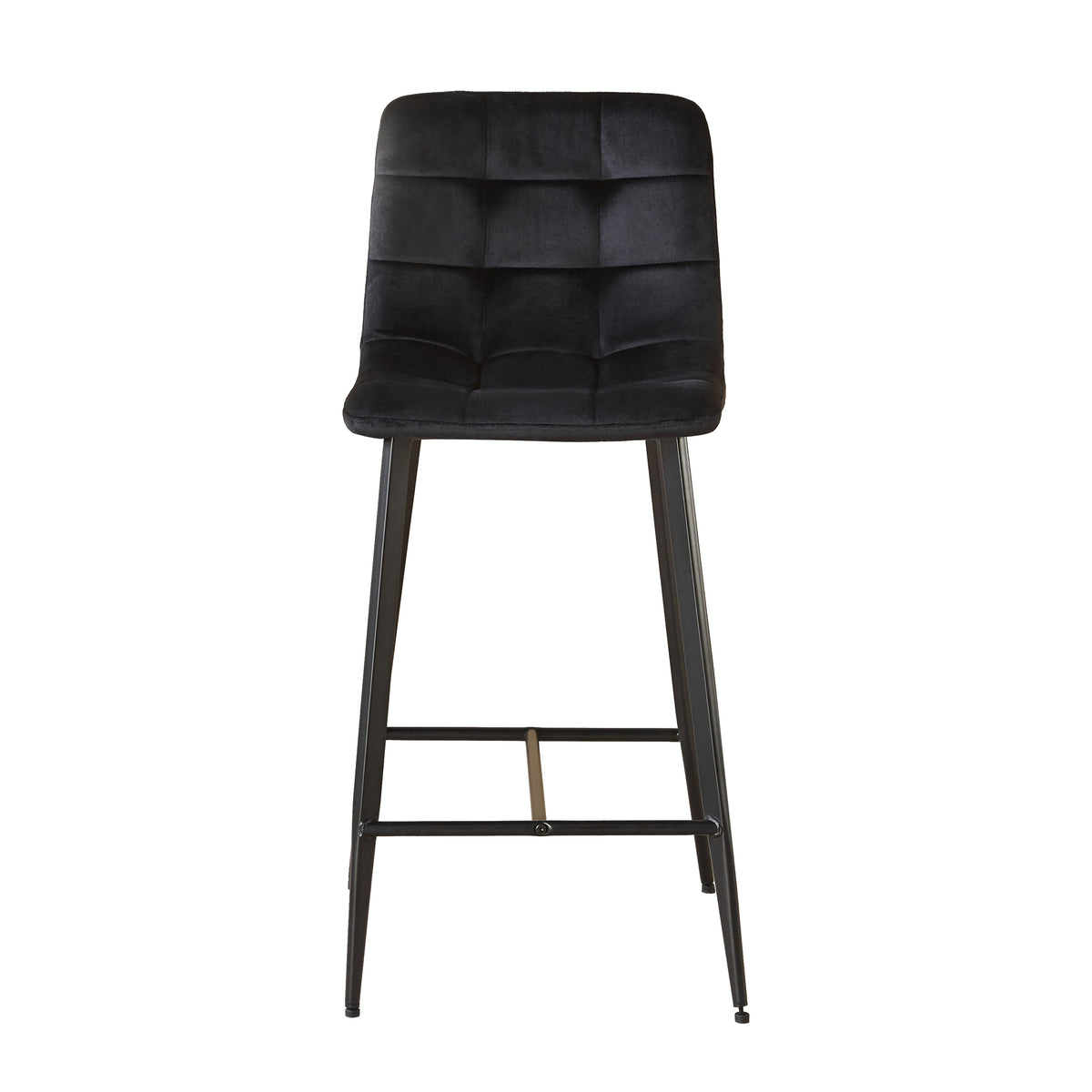 Erica Plush Velvet Comfort Bar Stools - Set of 4